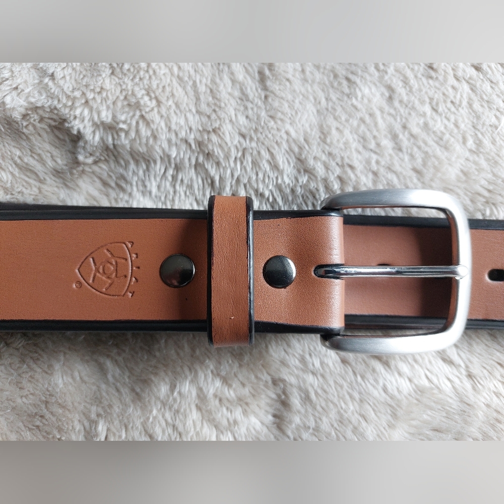 Ariat Gripstrip Sample Light Brown 1.5in Full Grain Leather Belt | 34 Waist